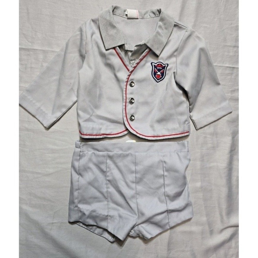 Vintage Boys Shorts Set 24 Months  Gray‎